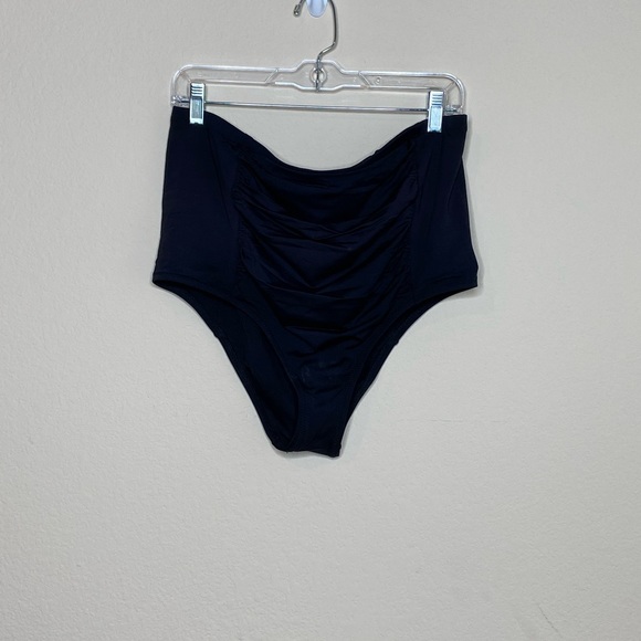 NWT BECCA Peyton High Waist Bikini Bottom Black - Picture 12 of 12